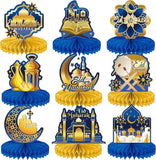 9 PCS Ramadan Table Decorations Eid Mubarak Centerpieces Table Decor for Home Office