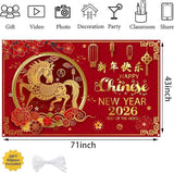2026 Year of the Horse Banner: Chinese Lunar New Year Decor