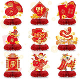 2025 Chinese New Year Honeycomb Centerpieces, Snake, Set of 9