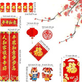 2026 Chinese New Year Decorations Spring Festival Couplets Fu Ornaments Red Lanterns