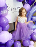 132 PCS Purple Balloons Garland Arch Kit Pastel Metallic Confetti for Party Decor