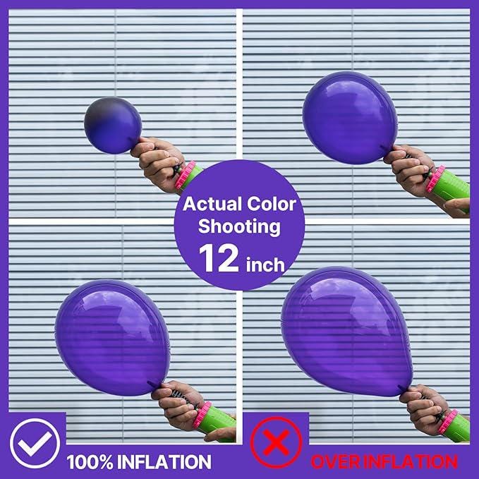 142 PCS Purple Balloon Arch Kit Multi Size Metallic Lilac Pastel Party Decorations