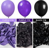 140 Pcs Dark Purple Balloon Arch Kit Different Sizes Party Decorations