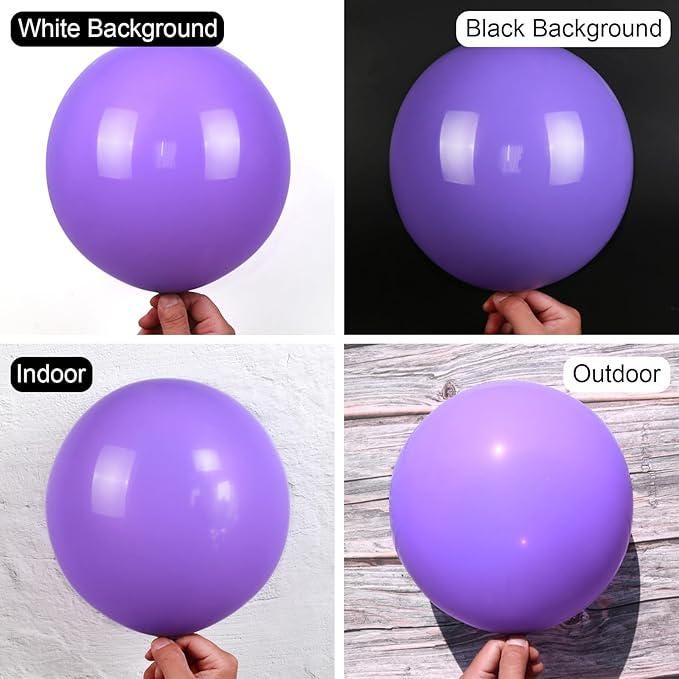 150 Pcs Purple Balloon Arch Kit Lavender Lilac Different Sizes Party Decor