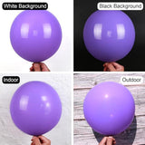 150 Pcs Purple Balloon Arch Kit Lavender Lilac Different Sizes Party Decor