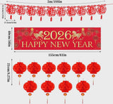 2026 Chinese New Year Year of Horse Banner Lantern Festival Decorations