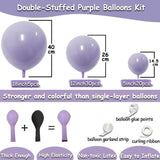 Purple Balloon Garland Kit Double Stuffed Lavender Lilac Arch Party Decor