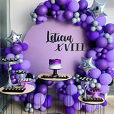 105pcs Dark Purple 12 Inch Latex Balloons Party Decorations for Birthday Baby Shower Wedding