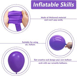 Purple Balloon Garland Kit 102pcs Mixed Sizes 18 12 10 5 Inch Party Decorations