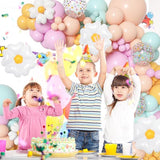 Daisy Balloon Garland Kit: Pastel Confetti, Floral Party Arch