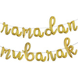 16 Inch Lowercase Eid Mubarak Foil Balloons Gold Ramadan Party Decoration