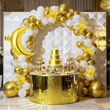 Moon and Star Balloons 36 Inch Gold Moon 18 Inch Star Foil Party Decor