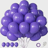 Purple Balloons 60PCS 12 Inch Dark Royal Purple for Birthday Baby Shower Wedding Party