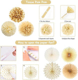 Retirement Decorations for Men Women Champagne Gold Banner Swirls Party Set