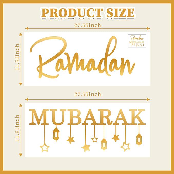 Ramadan Mubarak Decal Sign Balloon Arch Eid Moon Star Muslim Party Decor