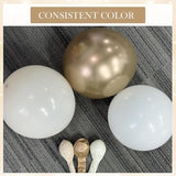 White Sand Champagne Gold Balloon Arch Kit 143pcs Metallic Confetti Party Garland