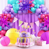 Hot Pink Teal Blue Balloon Arch Garland Kit Balloons for Party Decorations