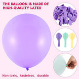 Pastel Balloon Arch Garland Kit Rainbow Balloons Pink Yellow Blue Purple for Party