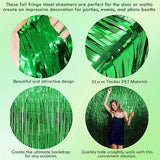 St Patricks Day Green Party Backdrop Streamers 2 Pack Indoor Outdoor Banner