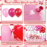 79 Piece Valentines Baby Shower Party Kit Balloon Arch Little Sweetheart Banner Decor