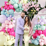 124pcs Wildflower Balloon Arch Kit Pastel Baby Shower Birthday Party