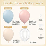 130pcs Gender Reveal Balloon Arch Kit Pink Blue Baby Shower Party