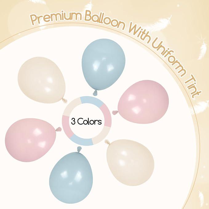 130pcs Gender Reveal Balloon Arch Kit Pink Blue Baby Shower Party