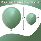 60pcs Sage Green Mini Balloons 5 Inch Matte Baby Shower Birthday Party