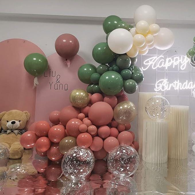 100pcs Dusty Pink Balloon Arch Kit Different Sizes Baby Shower Birthday Party