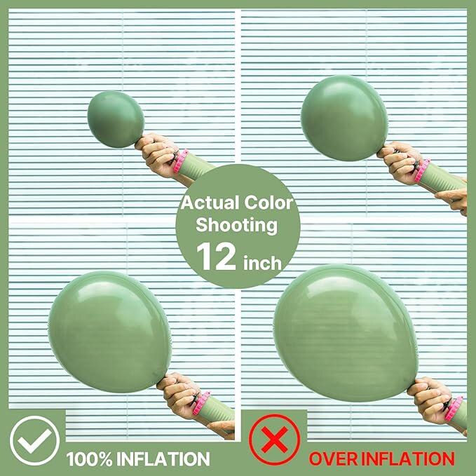 Sage Green Balloon Arch Kit 142pcs Boho Green Baby Shower Birthday Party Decor