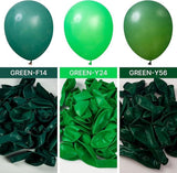 Dark Green Balloons 130pcs Mixed Sizes Forest Balloon Arch Kit Party Decor