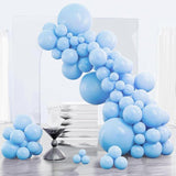 Light Blue Balloons 85pcs Mixed Sizes Pastel Sky Balloon Arch Kit Party Decor