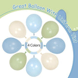 Pastel Blue & Sage Green Balloon Garland Kit, 60pcs