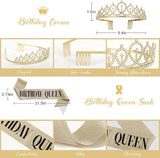 Neutral Gold Birthday Decorations Balloons Tablecloth Banner Garland Boho Party