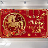 2026 Year of the Horse Banner: Chinese Lunar New Year Decor