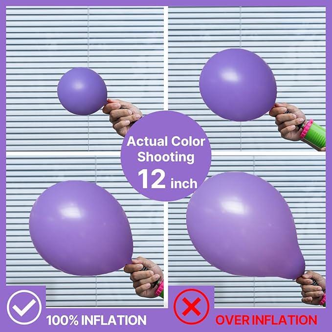 140 Pcs Purple Balloon Arch Garland Kit for Birthday Wedding Party