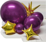 Dark Purple Balloon Arch Garland Kit Double Stuffed Metallic Balloons Decor