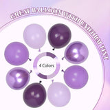 Purple Balloon Arch Kit Dark Light Metallic Confetti Balloons Party Decor