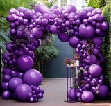 Dark Purple Double Stuffed Lavender Balloon Garland Arch Kit Party Decorations