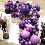 105pcs Dark Purple 12 Inch Latex Balloons Party Decorations for Birthday Baby Shower Wedding