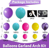 Colorful Balloon Garland Kit: Hot Pink, Teal, Purple, & Yellow