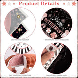 Retirement Party Decorations for Women 109Pcs Rose Gold Black Banner Balloons Swirl Set