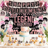 Rose Gold Retirement Party Decorations Kit for Women Banner Sash Crown