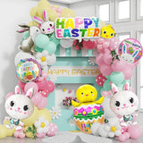 Easter Balloons Set of 6 Bunny Chick Egg Foil Mylar Party Decor Supplies