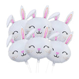 Jumbo Easter Bunny Balloon 30 Inch White Rabbit Head Foil Party Decor Supplies