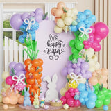 Happy Easter Balloon Arch Kit 162 PCS Bunny Carrot Garland Party Decor Supplies