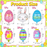Easter Balloons Set of 10 Bunny Egg Foil Mylar Party Decor Supplies