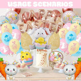 Easter Balloons Set of 46 Bunny Carrot Egg Chick Happy Easter Party Decor