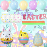 Easter Balloon Arch Kit 126 PCS Pastel Rainbow Bunny Egg Party Decor Supplies