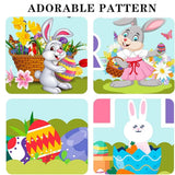 Happy Easter Banner Large Outdoor Bunny Egg Butterfly Flower Garden Party Decor